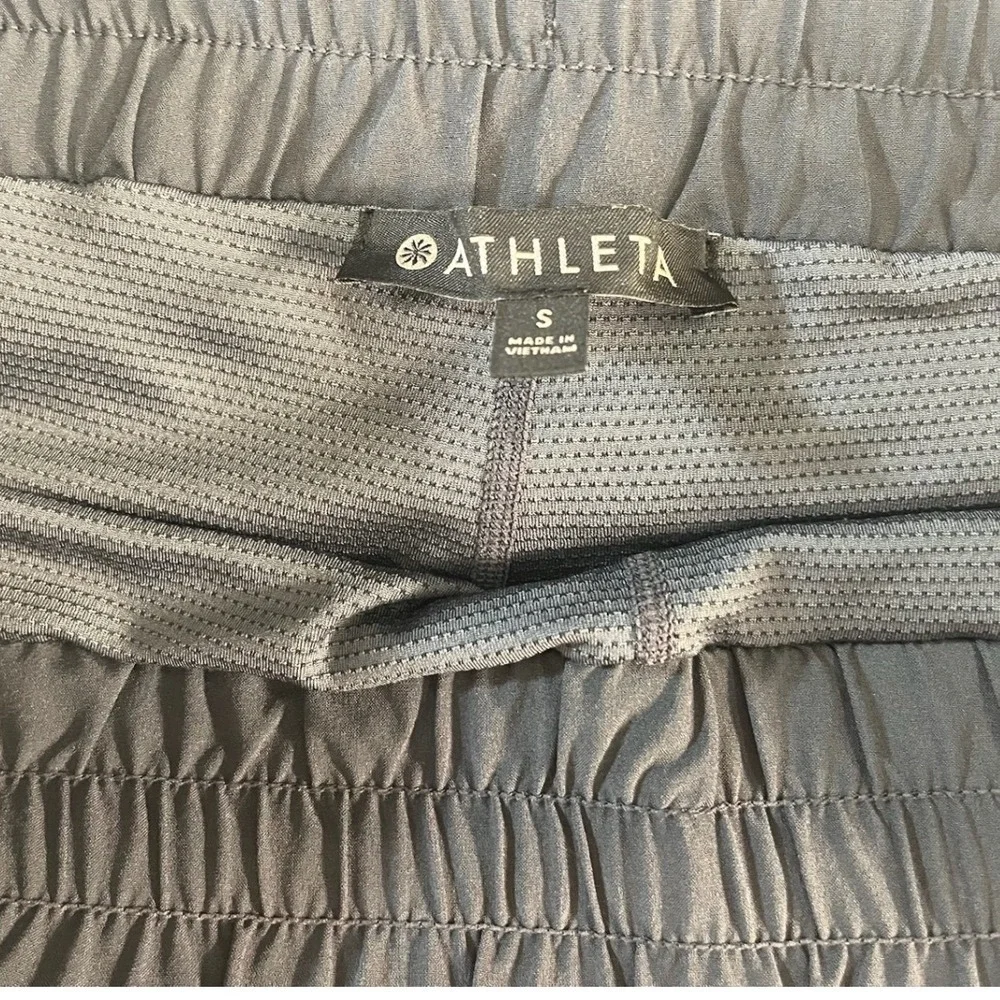 Athleta Womens Skort Small Black Side Panels S Athleisure Golf Tennis Gym Sporty